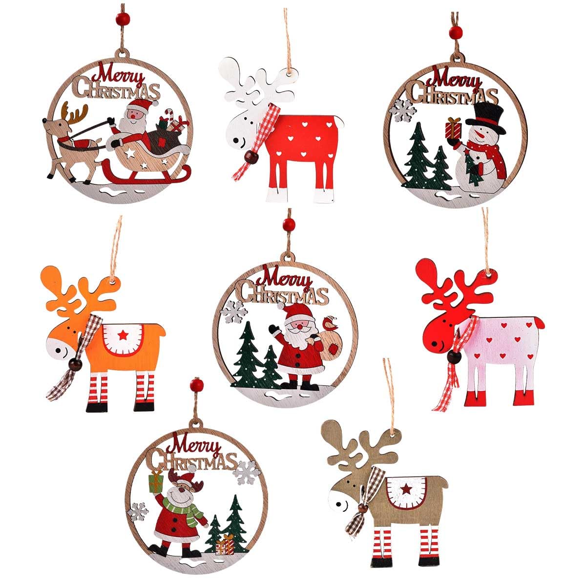 Amazon.co.jp: iikuru クリスマス 飾り 8点セット クリスマスツリー